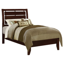 Load image into Gallery viewer, Serenity Wood Twin Panel Bed Rich Merlot
