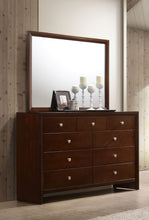 Load image into Gallery viewer, Serenity Rectangular 9-drawer Dresser with Mirror Rich Merlot
