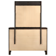Load image into Gallery viewer, Carlton 6-drawer Rectangular Dresser with Mirror Cappuccino
