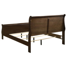 Load image into Gallery viewer, Louis Philippe Wood Full Sleigh Bed Cappuccino
