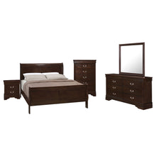 Load image into Gallery viewer, Louis Philippe 5-piece Full Bedroom Set Cappuccino
