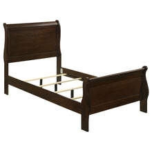 Load image into Gallery viewer, Louis Philippe Wood Twin Sleigh Bed Cappuccino
