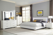Load image into Gallery viewer, Felicity 6-piece Eastern King Bedroom Set White High Gloss
