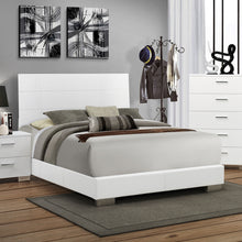 Load image into Gallery viewer, Felicity Wood Eastern King Panel Bed White High Gloss
