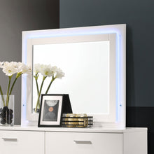 Load image into Gallery viewer, Felicity Wood LED Dresser Mirror White High Gloss
