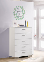 Load image into Gallery viewer, Felicity 5-drawer Bedroom Chest White High Gloss
