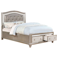 Load image into Gallery viewer, Bling Game 4-piece Eastern King Bedroom Set Platinum
