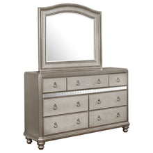 Load image into Gallery viewer, Bling Game 7-drawer Dresser with Mirror Metallic Platinum
