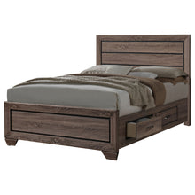 Load image into Gallery viewer, Kauffman Wood California King Storage Panel Bed Washed Taupe
