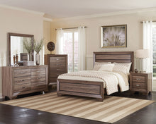 Load image into Gallery viewer, Kauffman Wood Eastern King Panel Bed Washed Taupe
