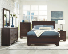 Load image into Gallery viewer, Kauffman Wood Queen Panel Bed Dark Cocoa
