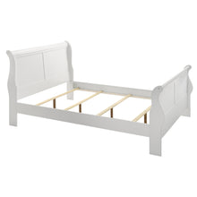 Load image into Gallery viewer, Louis Philippe Wood Full Sleigh Bed White
