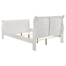 Load image into Gallery viewer, Louis Philippe Wood Queen Sleigh Bed White
