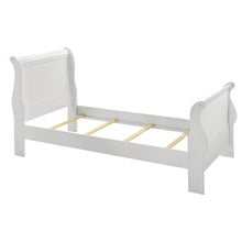Load image into Gallery viewer, Louis Philippe Wood Twin Sleigh Bed White
