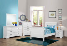 Load image into Gallery viewer, Louis Philippe 4-piece Twin Bedroom Set White
