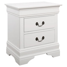Load image into Gallery viewer, Louis Philippe 2-drawer Nightstand White
