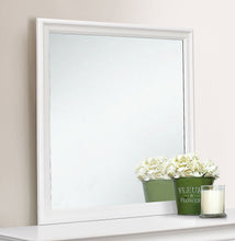 Load image into Gallery viewer, Louis Philippe Beveled Edge Square Dresser Mirror White
