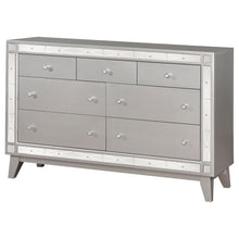 Load image into Gallery viewer, Leighton 7-drawer Dresser Metallic Mercury

