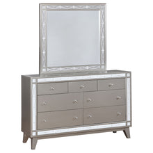 Load image into Gallery viewer, Leighton 7-drawer Dresser with Mirror Metallic Mercury
