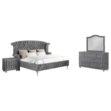 Load image into Gallery viewer, Deanna 4-piece Eastern King Bedroom Set Grey
