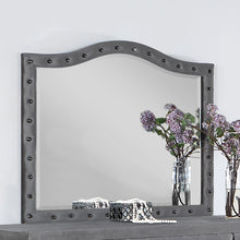 Load image into Gallery viewer, Deanna Button Tufted Dresser Mirror Grey
