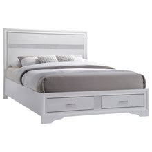 Load image into Gallery viewer, Miranda Wood Eastern King Storage Panel Bed White
