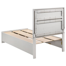 Load image into Gallery viewer, Miranda Wood Twin Storage Panel Bed White
