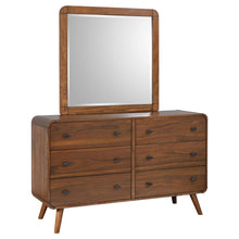 Load image into Gallery viewer, Robyn 6-drawer Dresser with Mirror Dark Walnut
