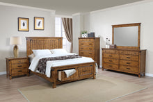 Load image into Gallery viewer, Brenner Wood Full Storage Panel Bed Rustic Honey
