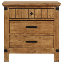 Load image into Gallery viewer, Brenner 3-drawer Nightstand Rustic Honey
