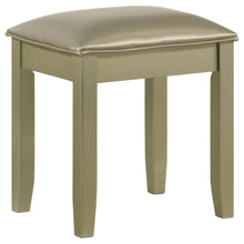 Load image into Gallery viewer, Beaumont Upholstered Vanity Stool Champagne Gold and Champagne
