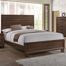 Load image into Gallery viewer, Brandon Wood Eastern King Panel Bed Warm Brown
