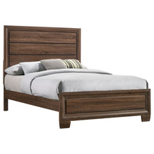 Load image into Gallery viewer, Brandon Wood Queen Panel Bed Warm Brown
