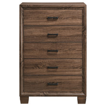 Load image into Gallery viewer, Brandon 5-drawer Bedroom Chest Warm Brown
