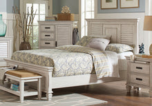 Load image into Gallery viewer, Franco Wood Eastern King Panel Bed Distressed White
