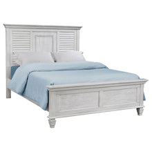 Load image into Gallery viewer, Franco Wood Queen Panel Bed Distressed White
