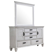 Load image into Gallery viewer, Franco 5-drawer Dresser with Mirror Antique White
