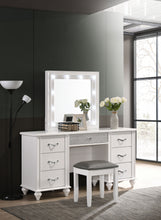 Load image into Gallery viewer, Barzini 7-drawer Vanity Set with Lighting White

