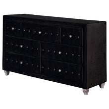 Load image into Gallery viewer, Deanna 7-drawer Rectangular Dresser Black
