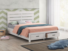 Load image into Gallery viewer, Brantford Wood Eastern King Panel Bed Coastal White
