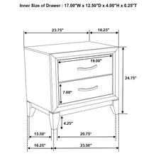 Load image into Gallery viewer, Watson 2-drawer Nightstand Grey Oak
