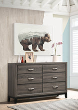 Load image into Gallery viewer, Watson 6-drawer Dresser Grey Oak and Black
