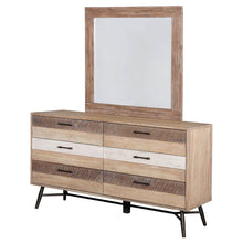 Load image into Gallery viewer, Marlow 6-drawer Dresser with Mirror Rough Sawn Multi
