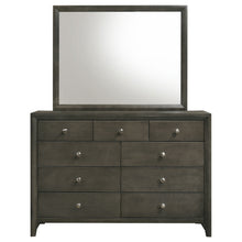 Load image into Gallery viewer, Serenity 9-drawer Dresser with Mirror Mod Grey
