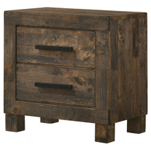 Load image into Gallery viewer, Woodmont 2-drawer Nightstand Rustic Golden Brown
