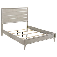 Load image into Gallery viewer, Ramon Wood Eastern King Panel Bed Metallic Sterling
