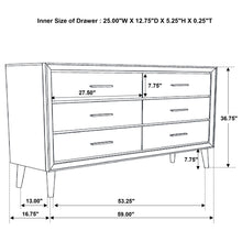 Load image into Gallery viewer, Ramon 6-drawer Dresser Metallic Sterling
