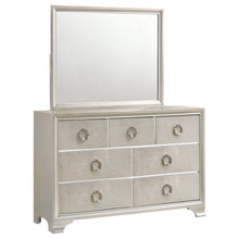 Load image into Gallery viewer, Salford 7-drawer Dresser with Mirror Metallic Sterling
