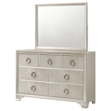 Load image into Gallery viewer, Salford 7-drawer Dresser with Mirror Metallic Sterling
