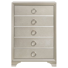 Load image into Gallery viewer, Salford 5-drawer Bedroom Chest Metallic Sterling
